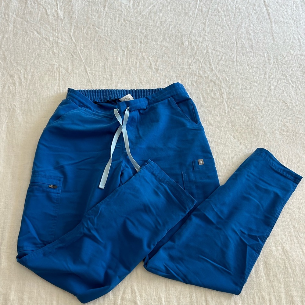 Women's figs royal blue scrub pant